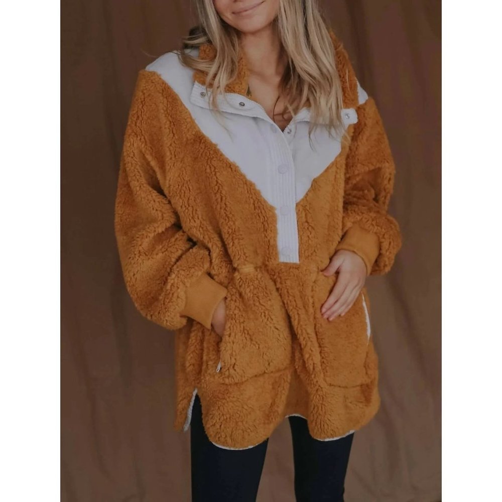 Free People FP Movement Fall To Rise Fleece Pullover Sweatshirt Zip Size S NEW